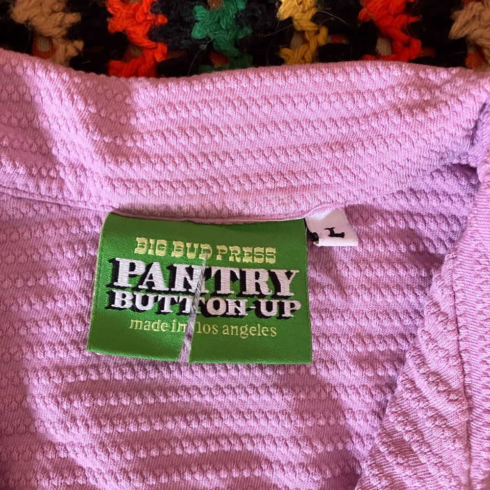 Big Bud Press Purple Pantry Button Up